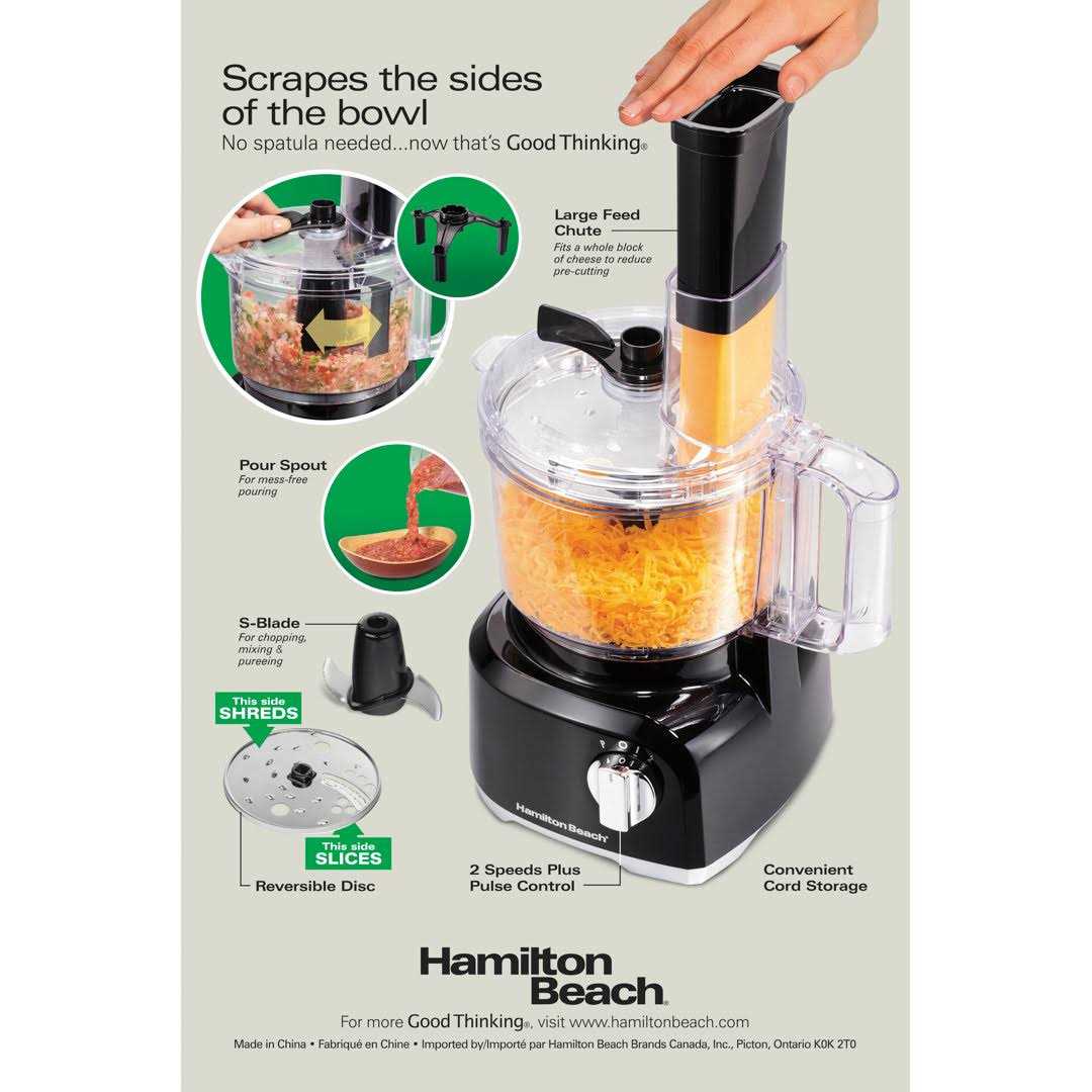 Hamilton Beach Bowl Scraper 8 Cup Food Processor