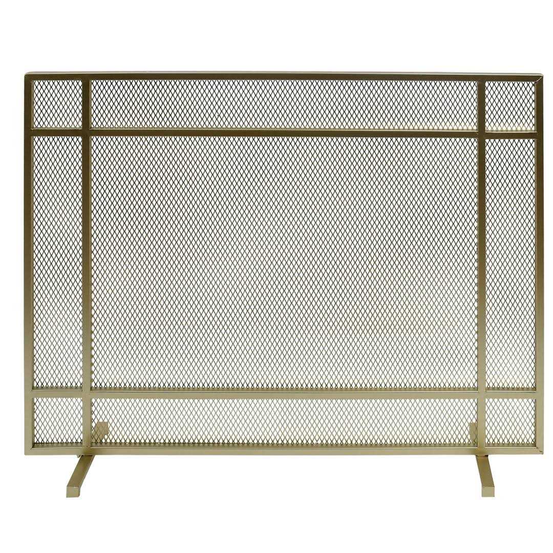 Erick Iron Fireplace Screen Home Loft Concepts Finish