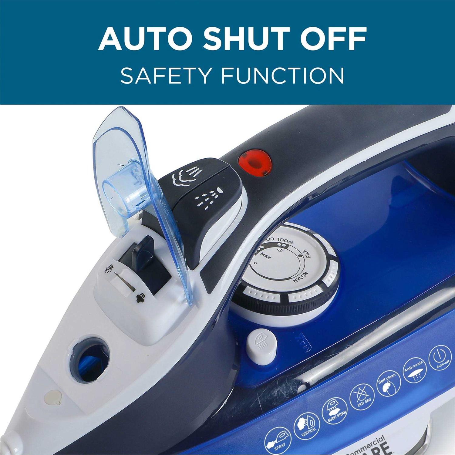 Commercial Care Steam Iron 1500 Watts Steamer for Clothes