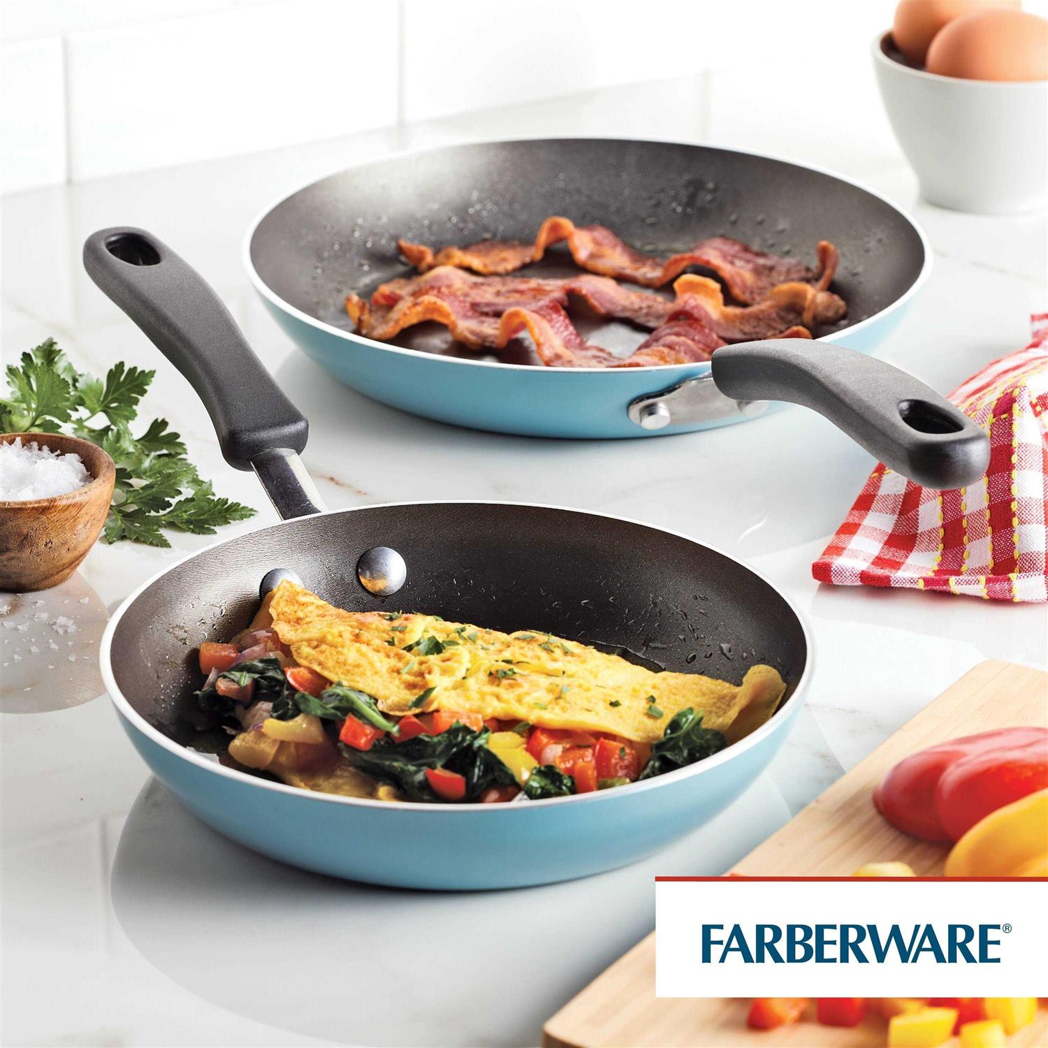 Farberware Cookstart Aluminum DiamondMax Nonstick Skillet Set