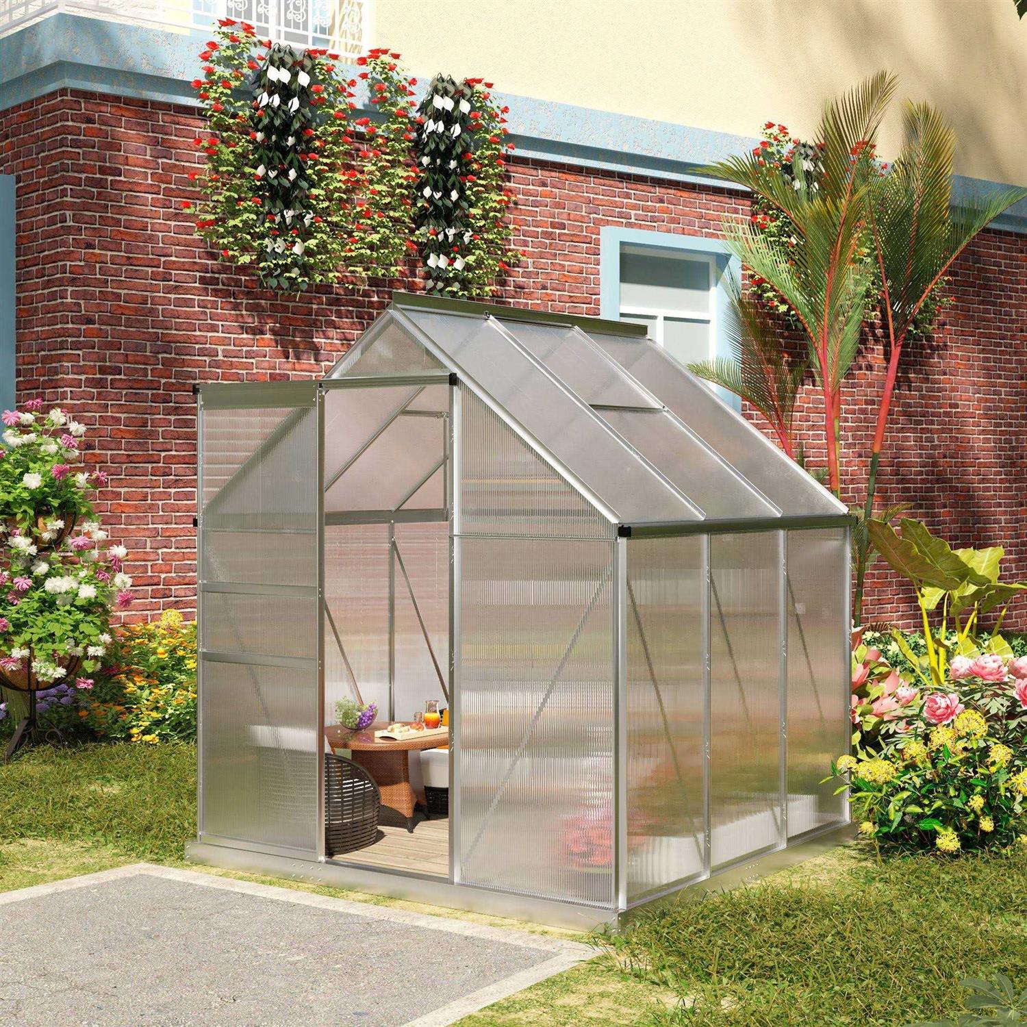 Outsunny 6′ x Walk Greenhouse