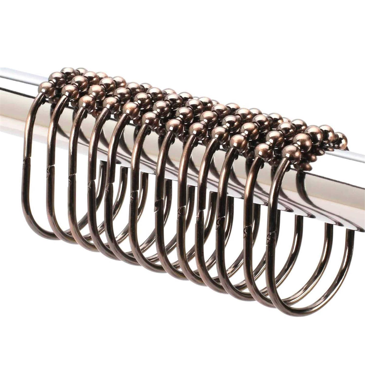 2LB Depot Depot Wide Shower Curtain Rings Hooks