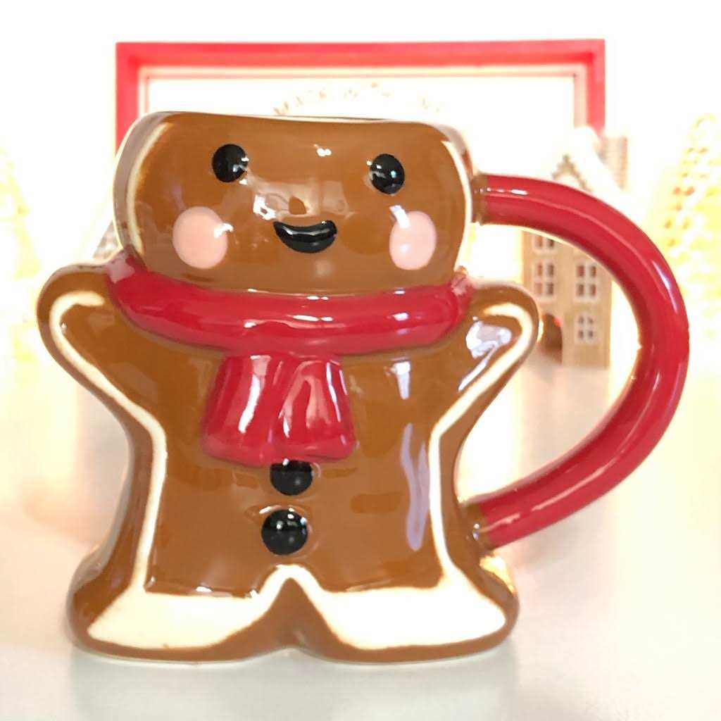 Wondershop Christmas Earthenware Figural Gingerbread Man Mug