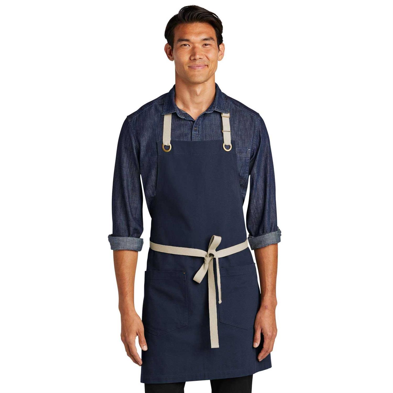 Port Authority A815 Canvas Full Length Two Pocket Apron