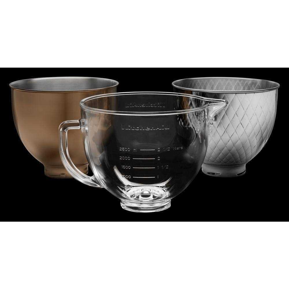 KitchenAid 5 Quart Tilt-Head Metallic Finish Stainless Steel Bowl