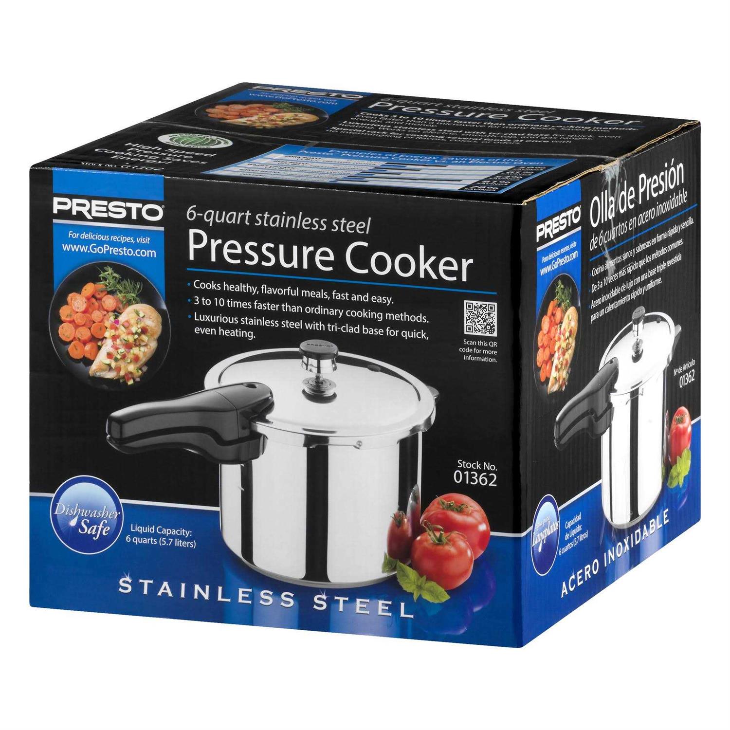 Presto 6 Stainless Steel Pressure Cooker