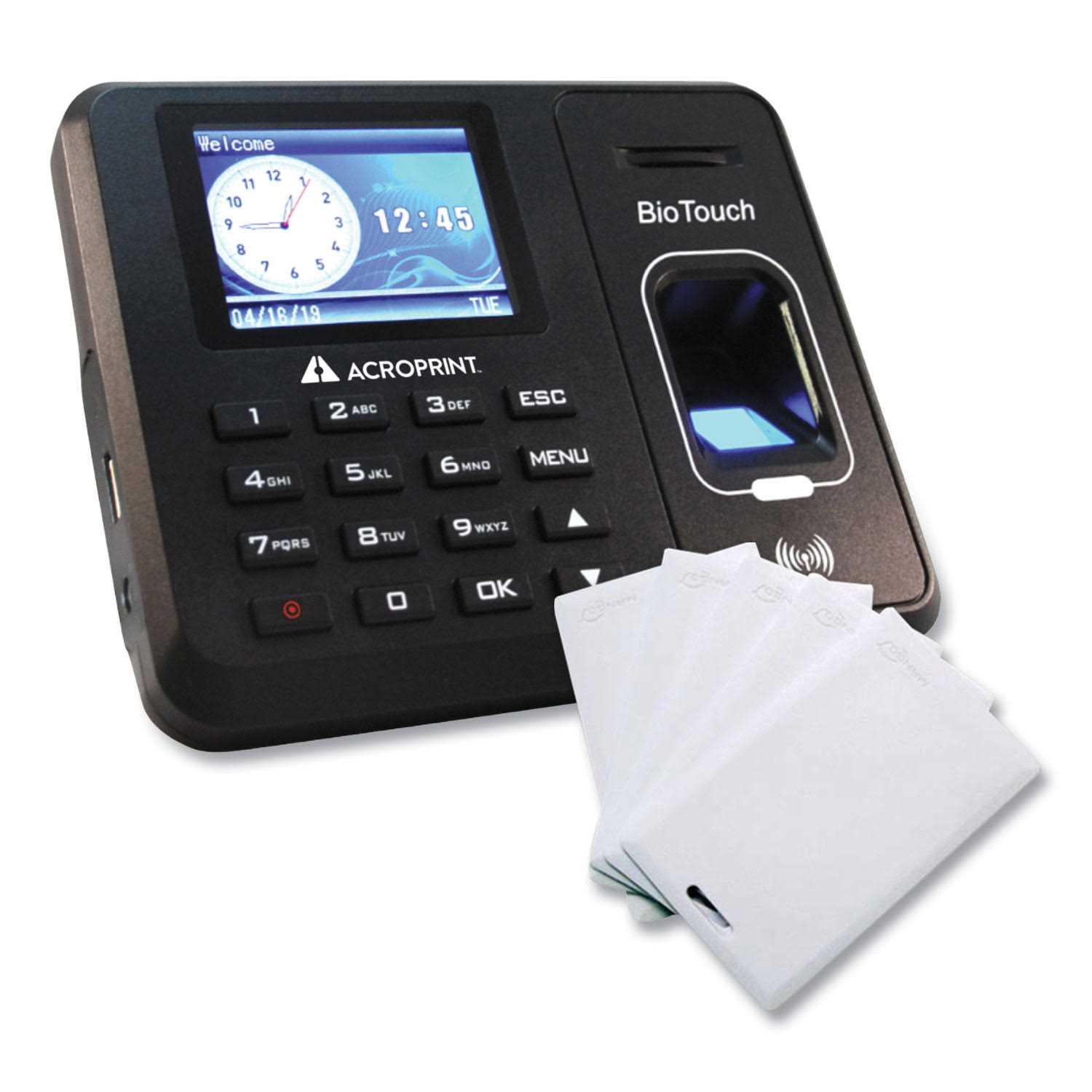 Acroprint BioTouch Time Clock & Badges Bundle