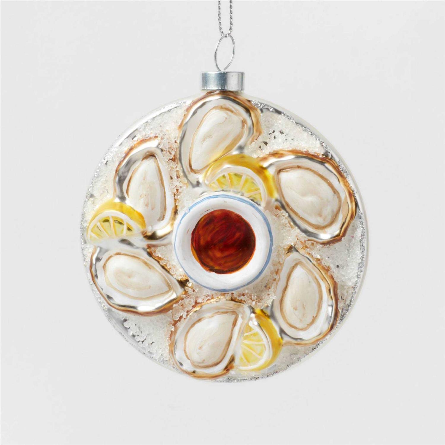 Wondershop Glass Oysters Christmas Tree Ornament