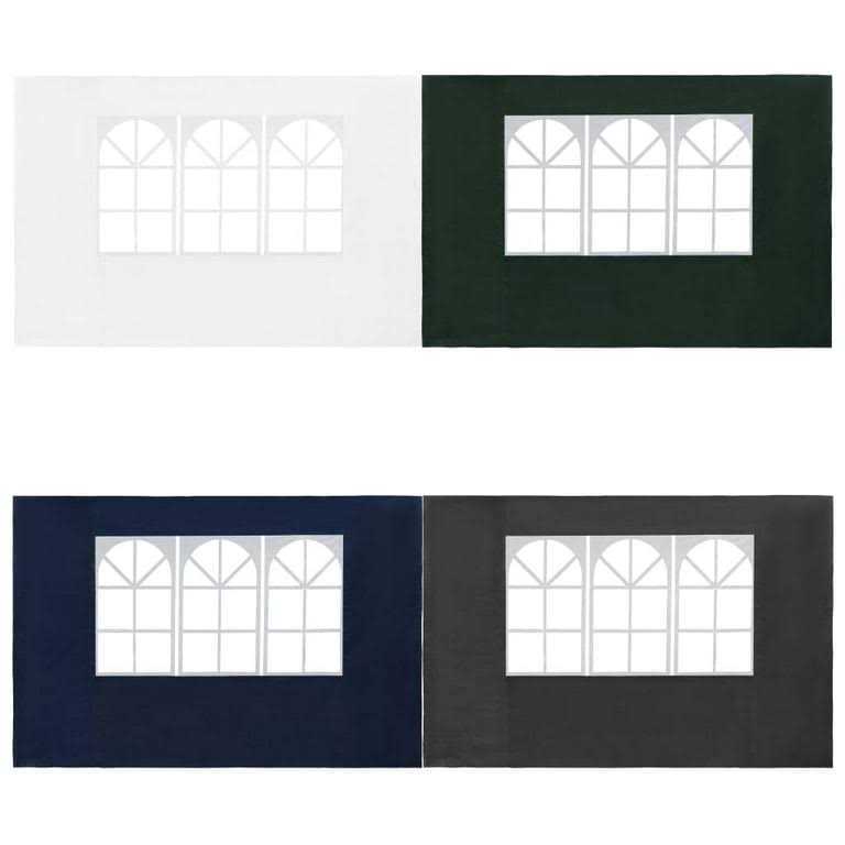 vidaXL Party Tent Sidewall 2 pcs with Window PE