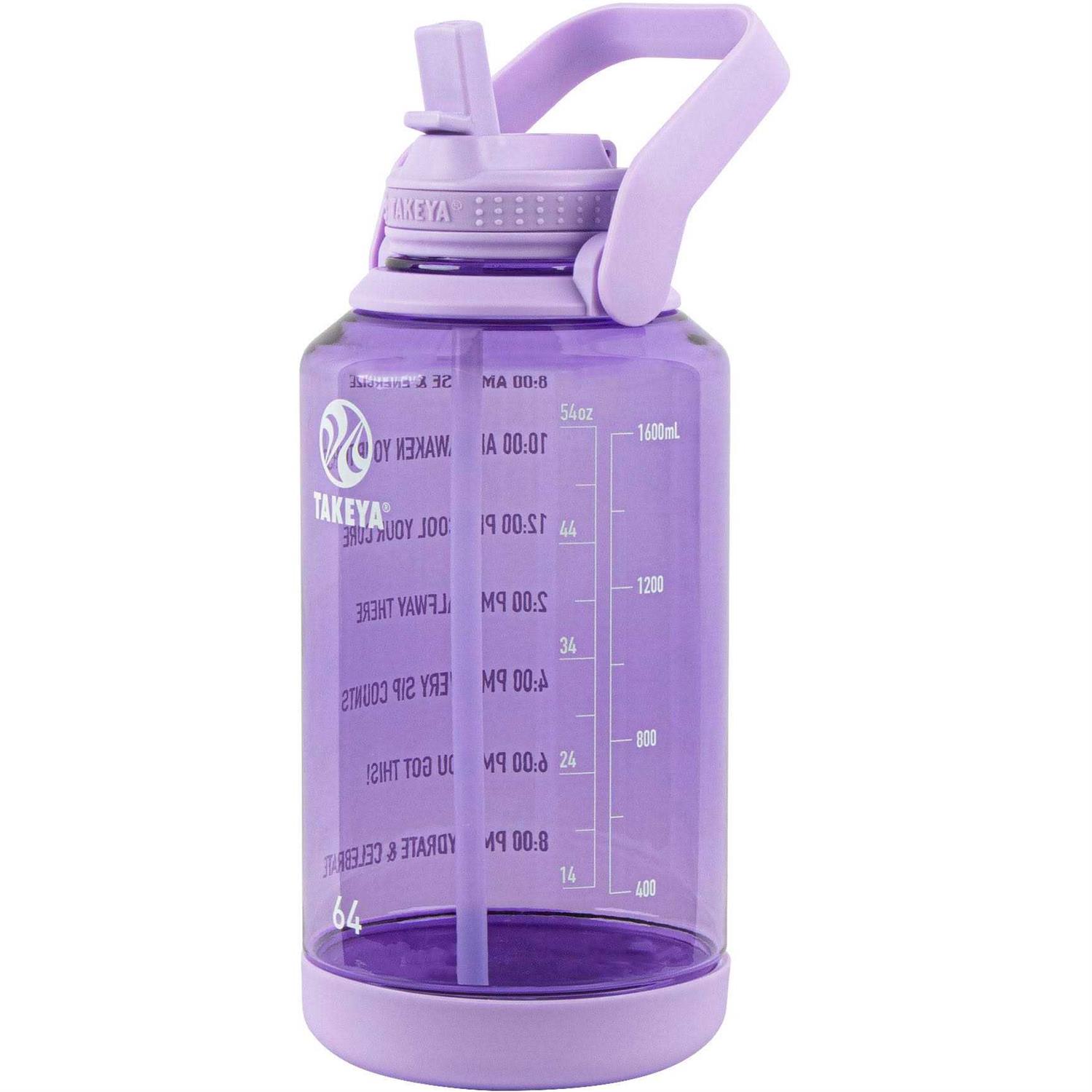 Takeya Motivational Tritan Straw Water Bottle