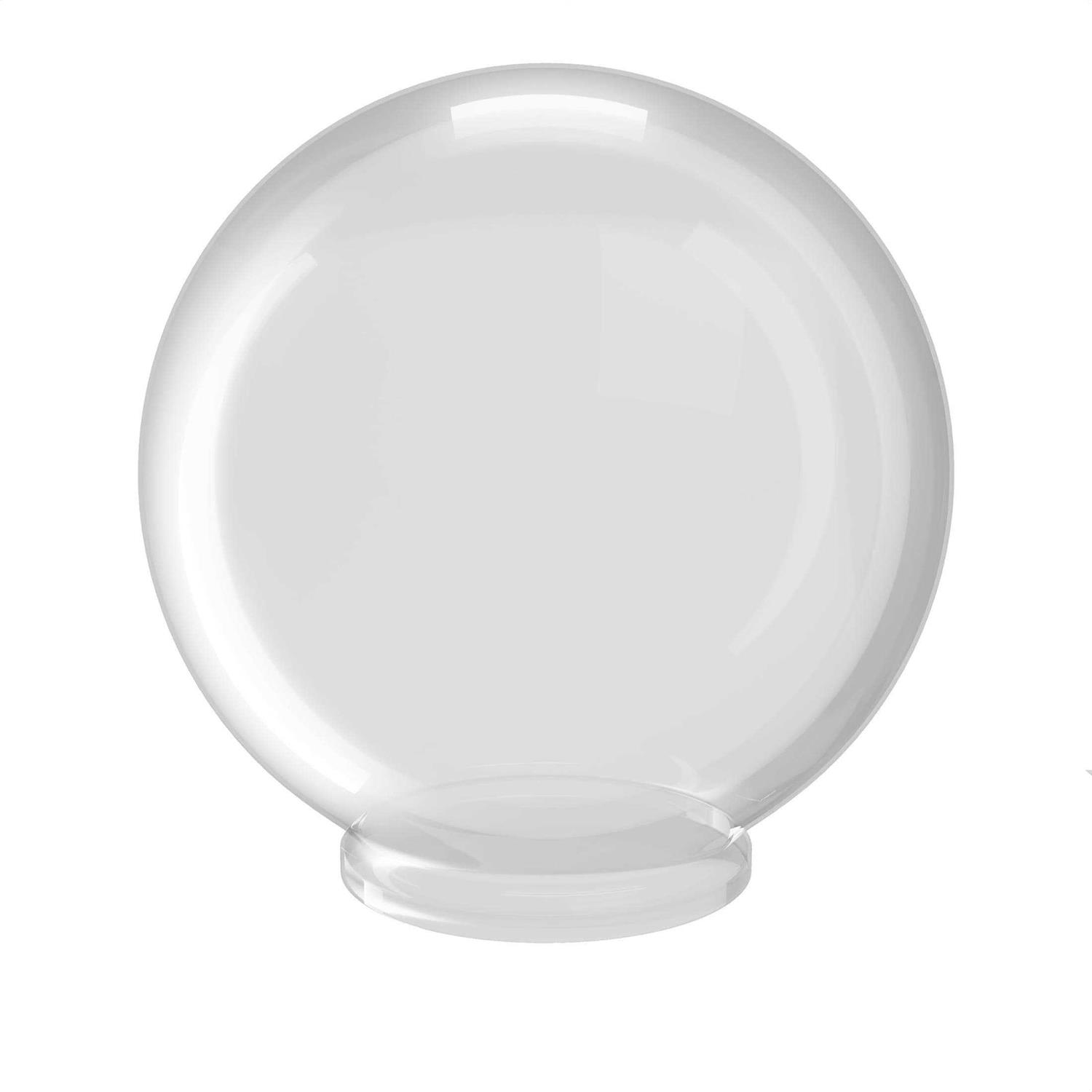 Solus 12 in. Clear Smooth Acrylic Diameter Globe S20012-CL-4F
