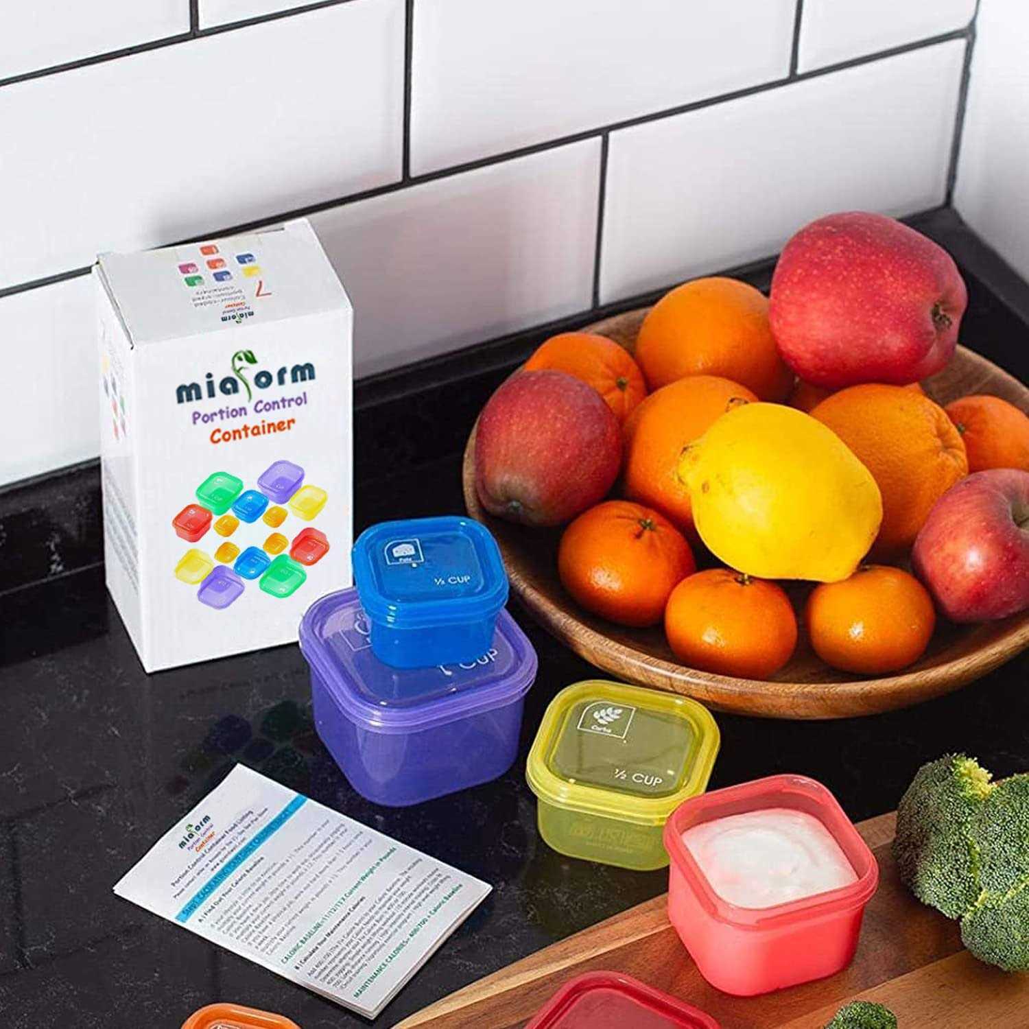 Portion Control Container and Food Plan 21 Day Portion Control Container Kit for Weight Loss