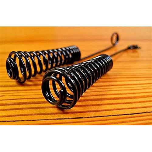 Fireplace Replacement Black Hanging Mesh Curtain Screens Two Panels High X 24 Wide with Pulls