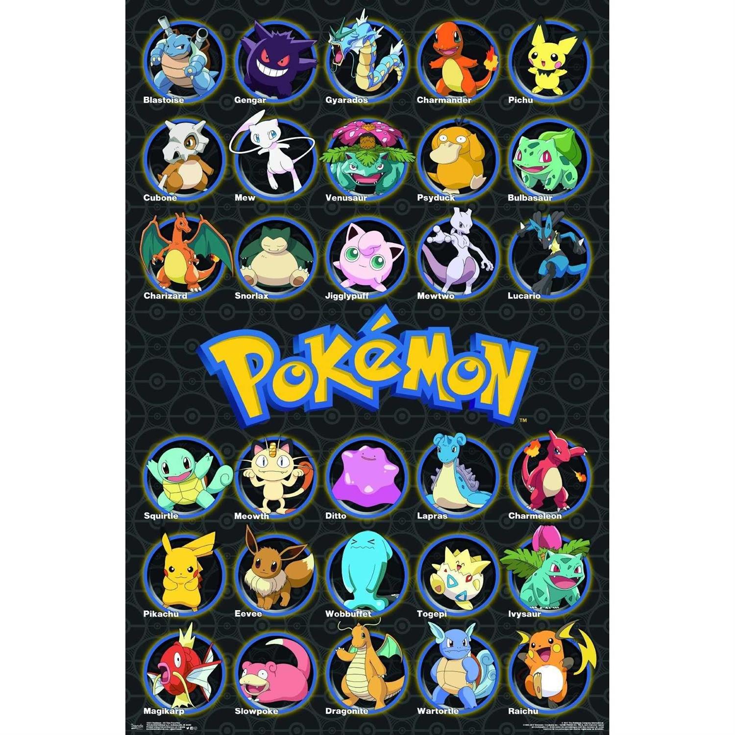 Trends International Pokémon All Time Favorites Wall Poster