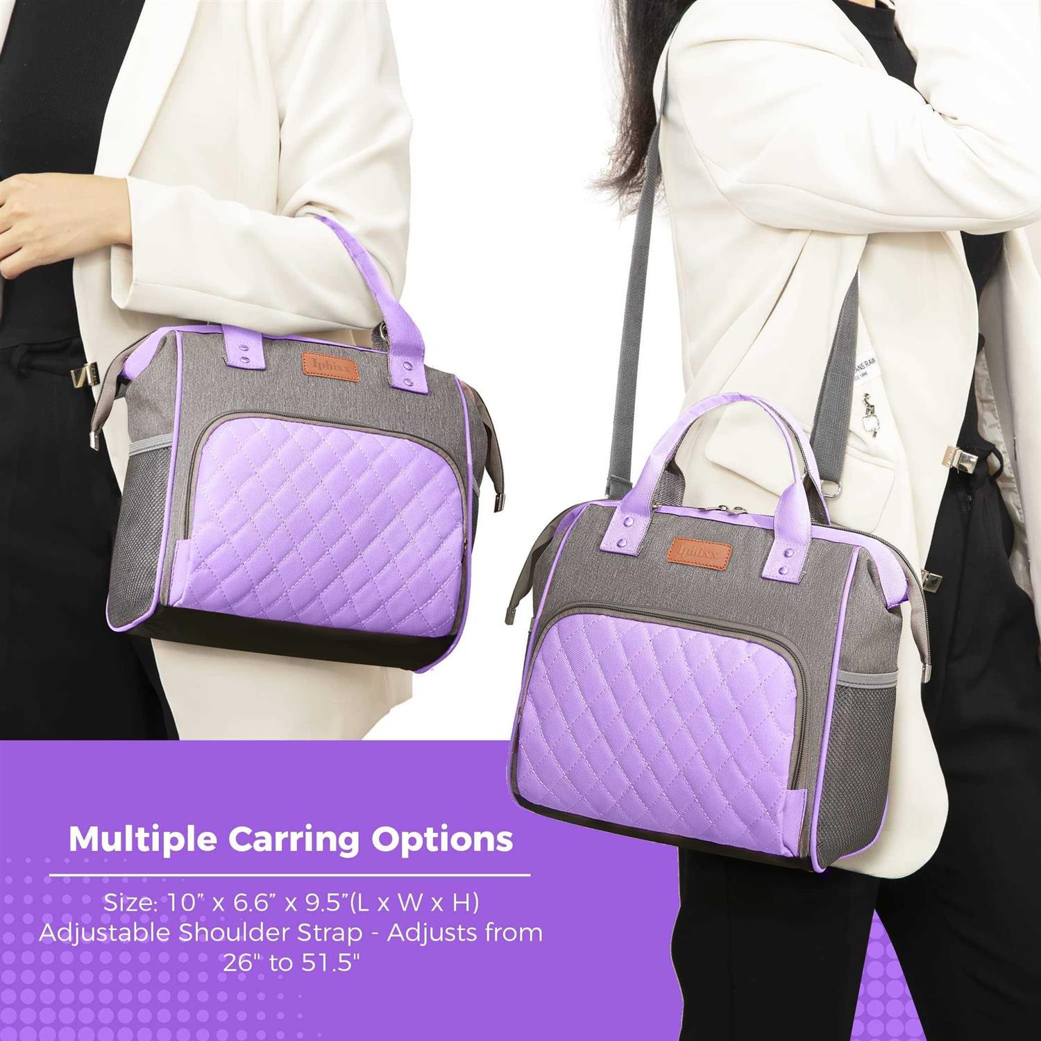 Lunch Bag Women Insulated Lunch Box for Women Adults Leakproof Large Lunch Tote Bags for Women with Adjustable Shoulder Strap