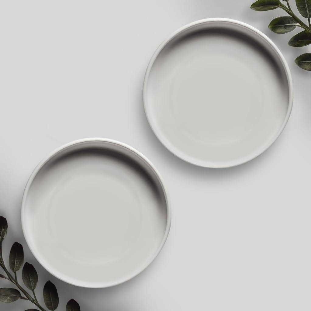 Willowy Matte White ceramic Pot Saucer Drainage Tray