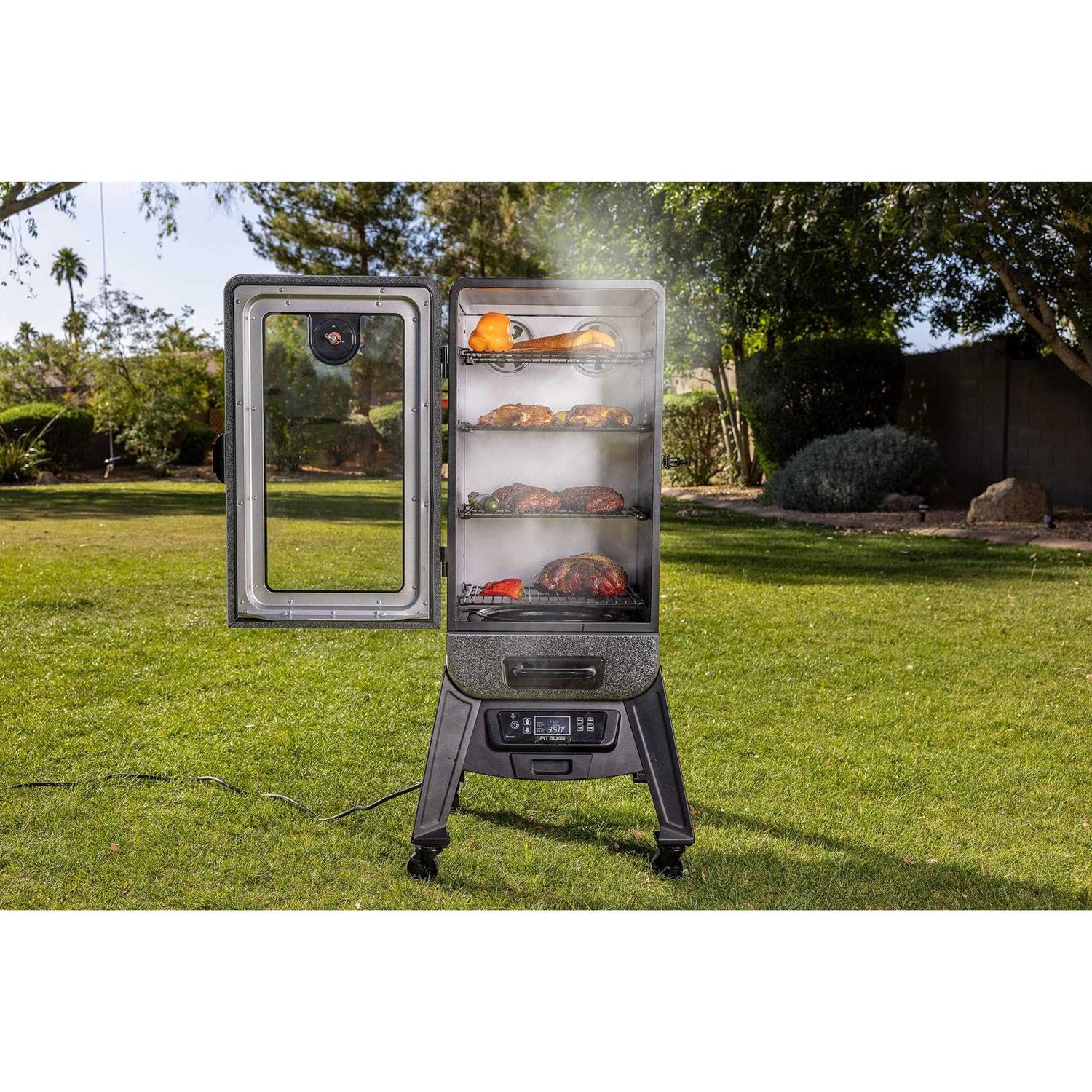 Pit Boss 3 Series Digital Electric Vertical Smoker in Silver Hammertone