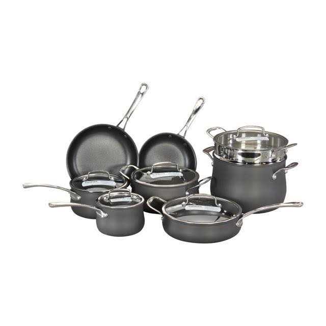 Cuisinart 13-Piece Contour Hard Anodized Cookware Set