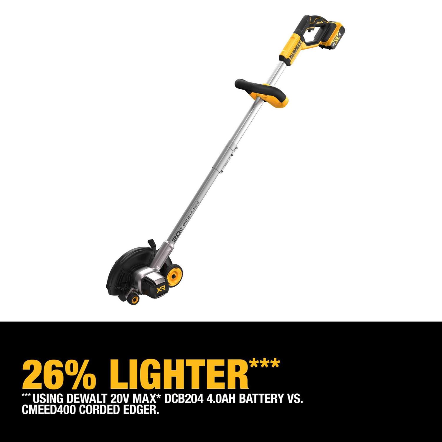 DEWALT 20V MAX* Brushless Cordless Edger Kit DCED400M1