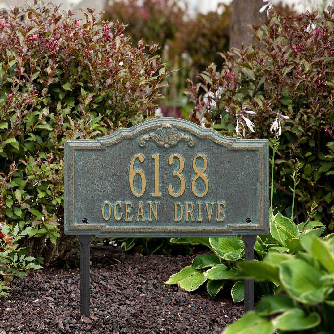 Whitehall Products Personalized Gatewood Plaque Standard Lawn 2 Line