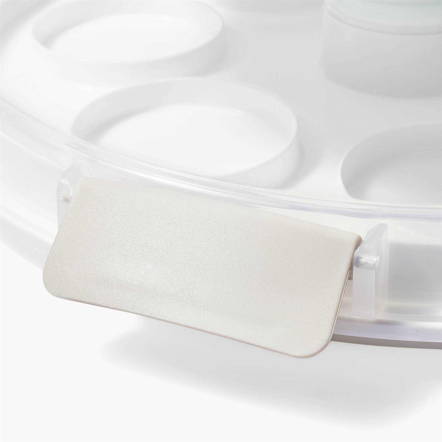 Figmint Round Cake Carrier White/Clear