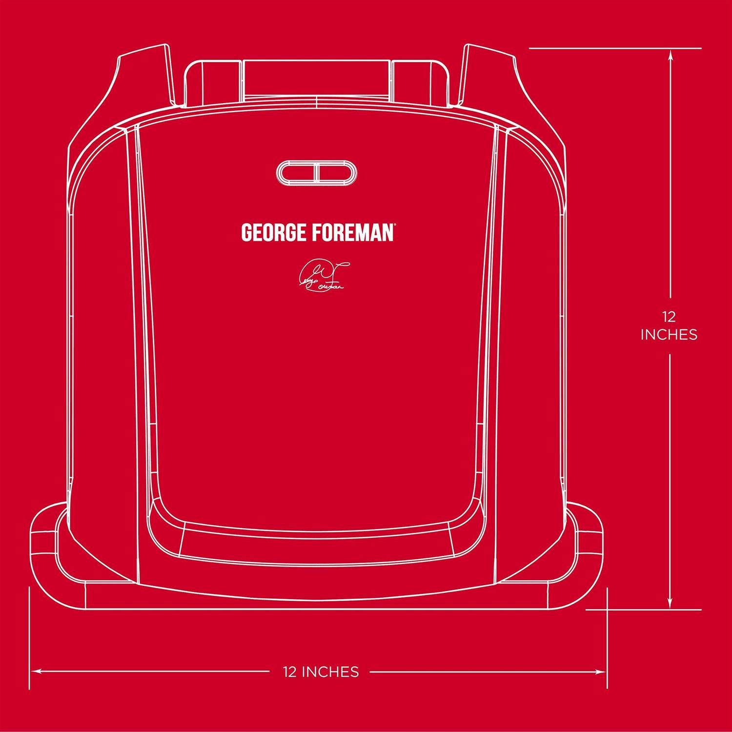 George Foreman 4 Serving Electric Indoor Grill and Panini Press