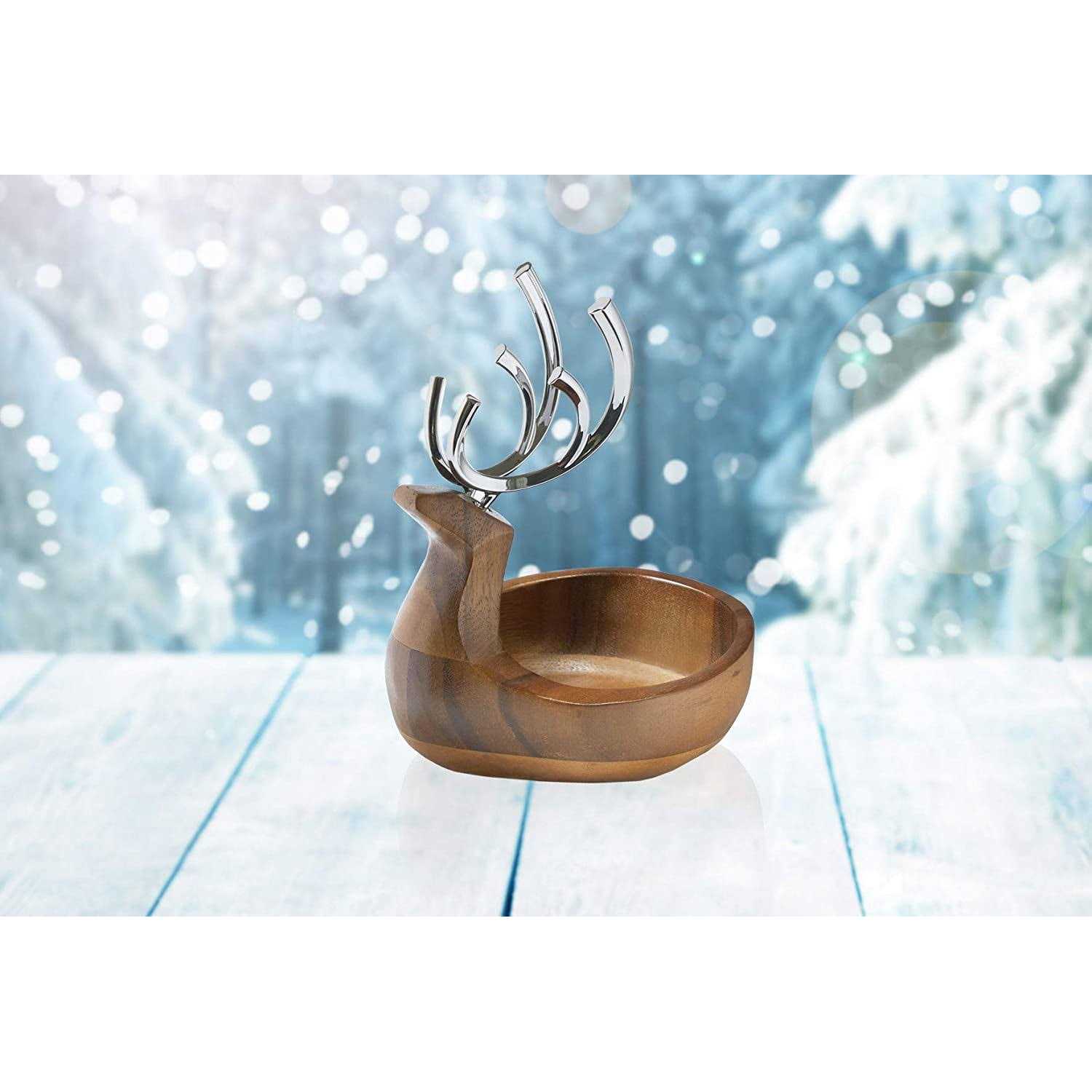Nambe Reindeer Candy Dish