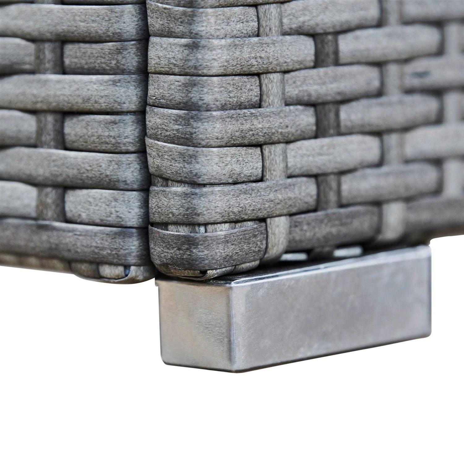 Teamson Home Gas Tank Wicker Cover Table 20 LB Propane Tanks