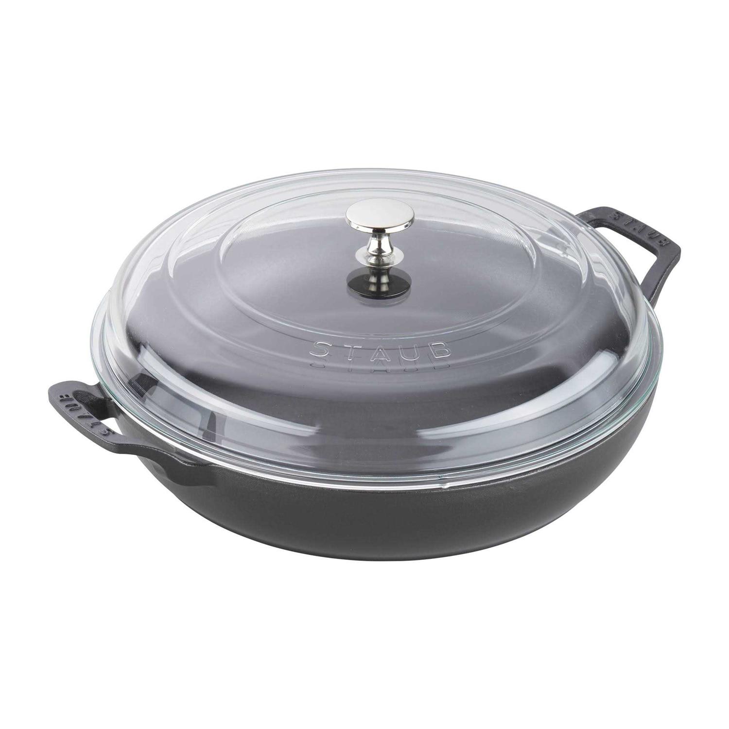 Staub Cast Iron Braiser with Glass Lid