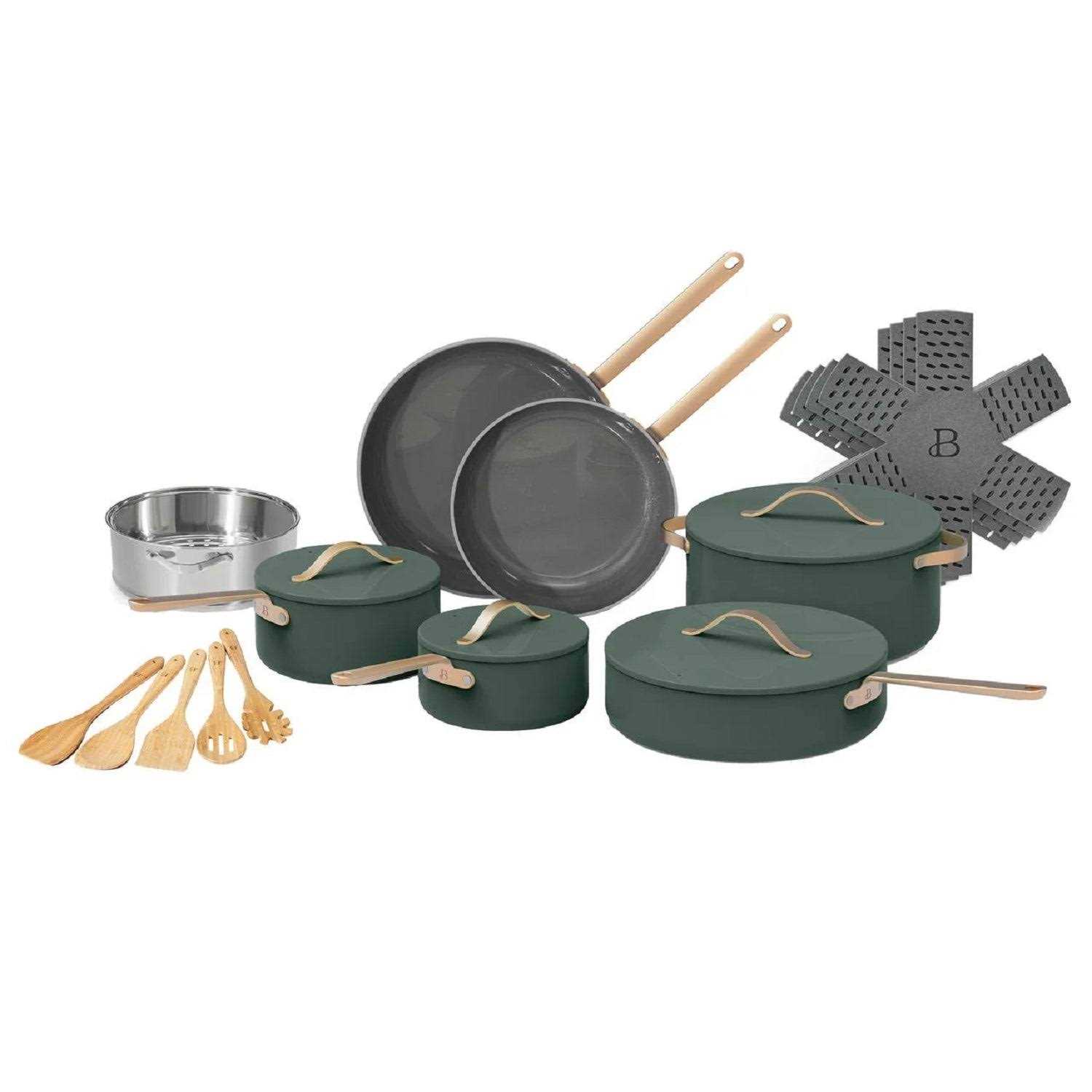 Beautiful 20pc Ceramic Non-Stick Cookware Set