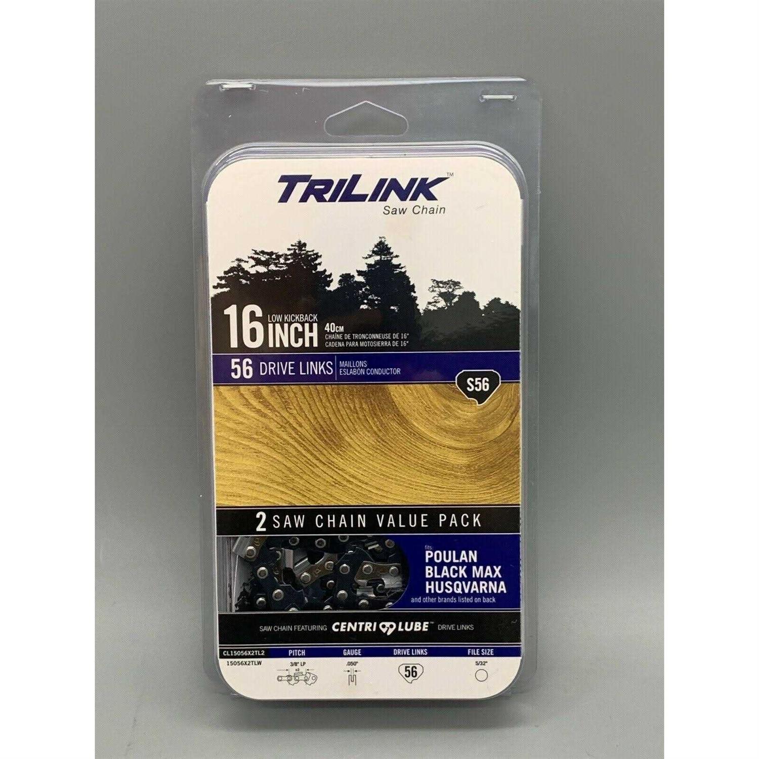 TriLink 16 Saw Chain 2-Pack S56