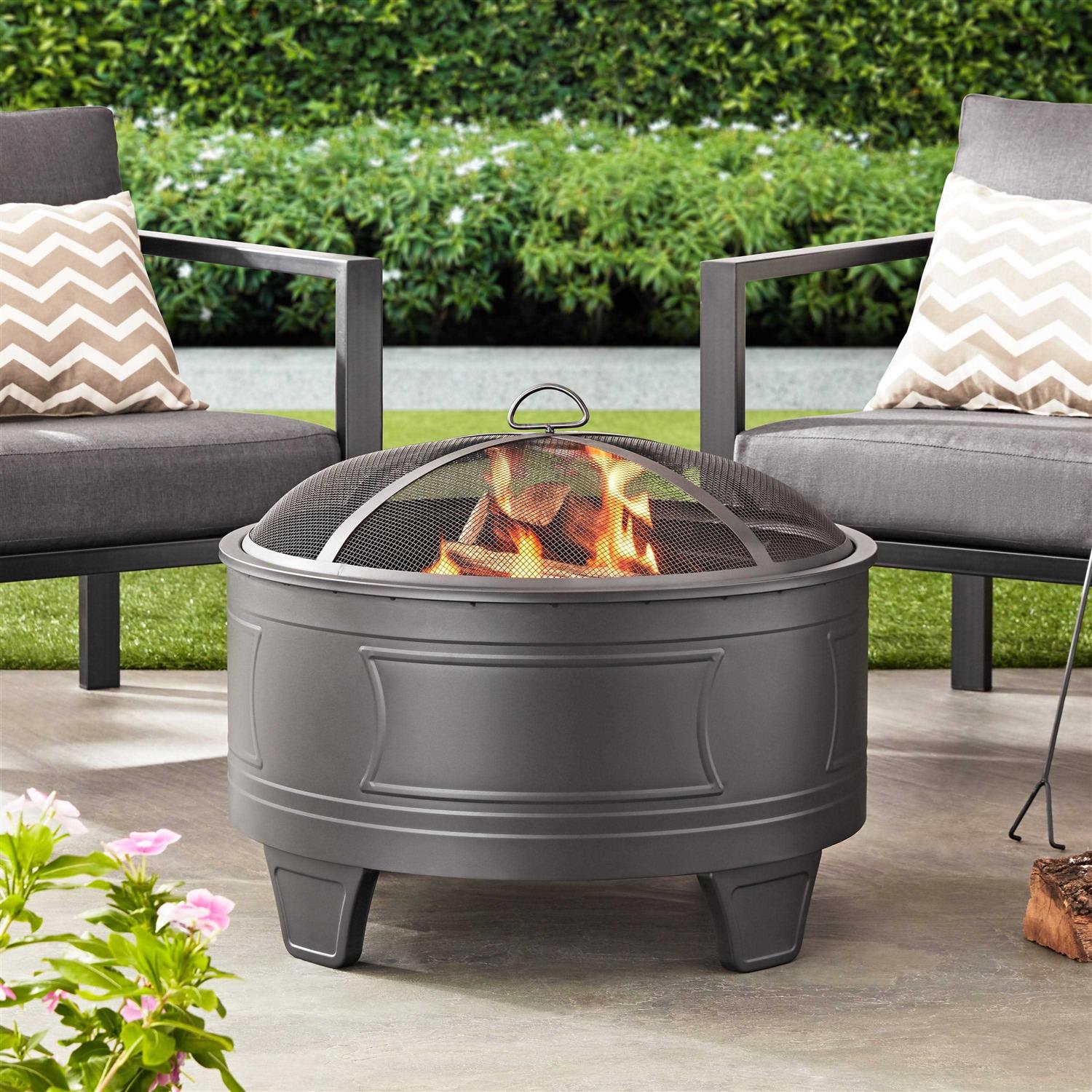 Better Homes & Gardens Deep Bowl Wood Fire Pit