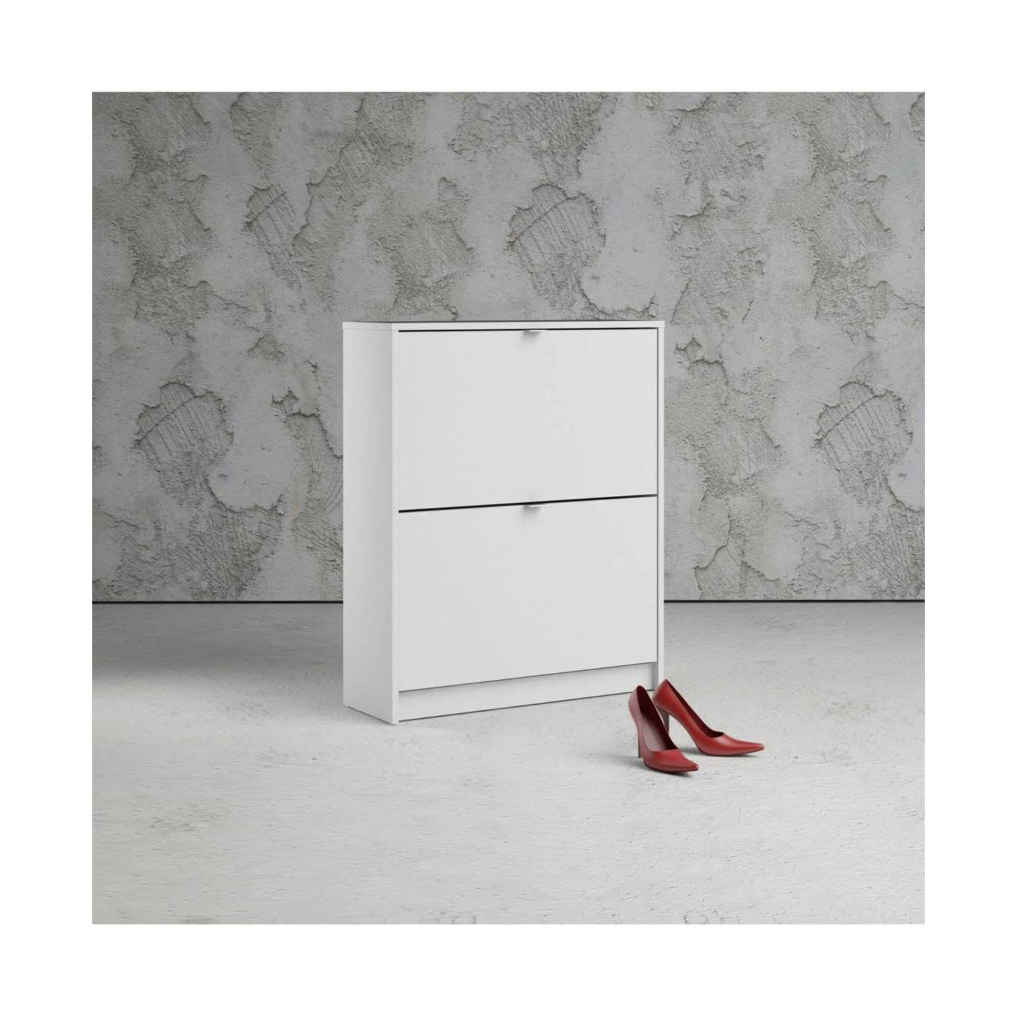 Tvilum Bright 2 Drawer Shoe Cabinet