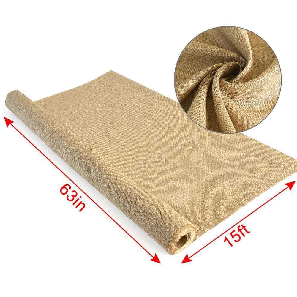 Wellco Gardening Burlap Roll Natural Burlap Fabric for Weed Barrier