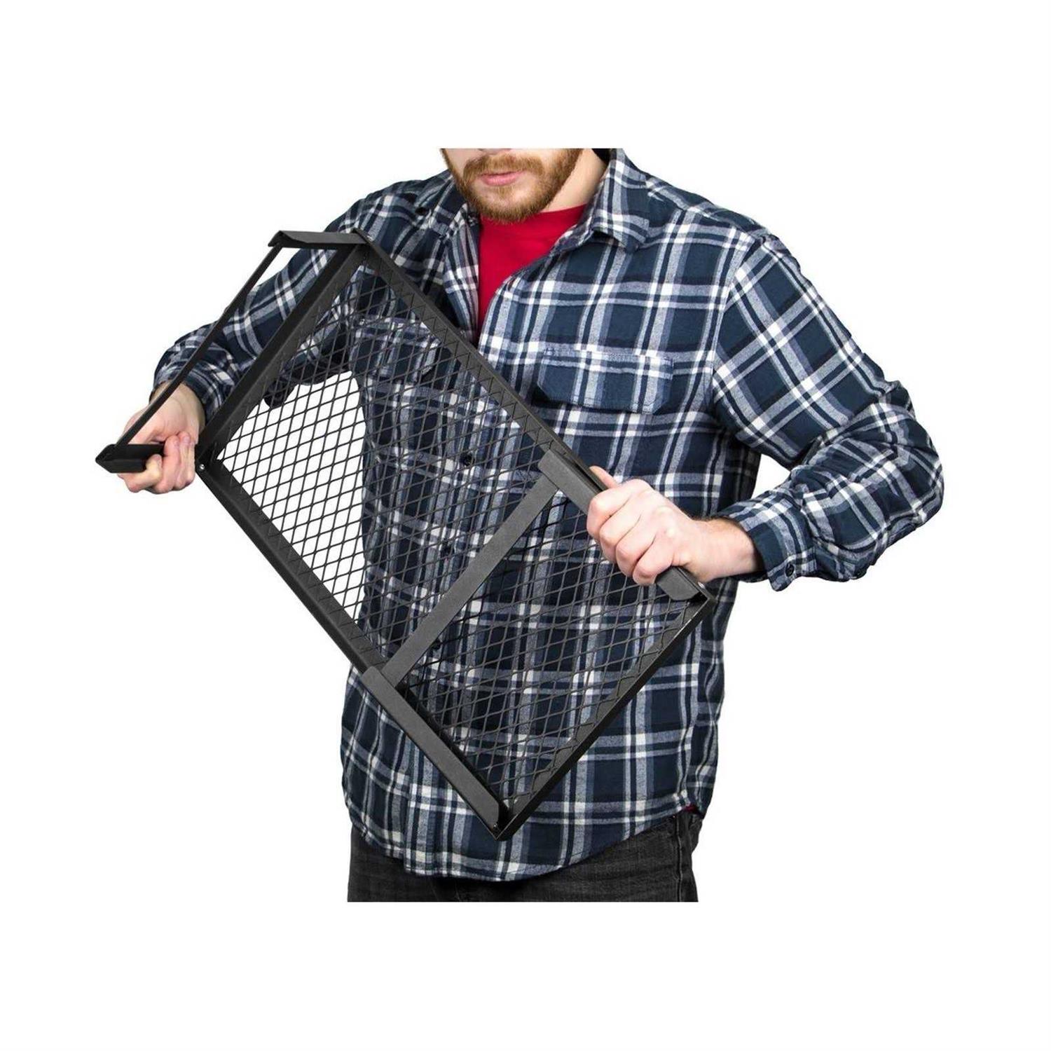 Brybelly Steel Mesh Over Fire Camping Grill Gate