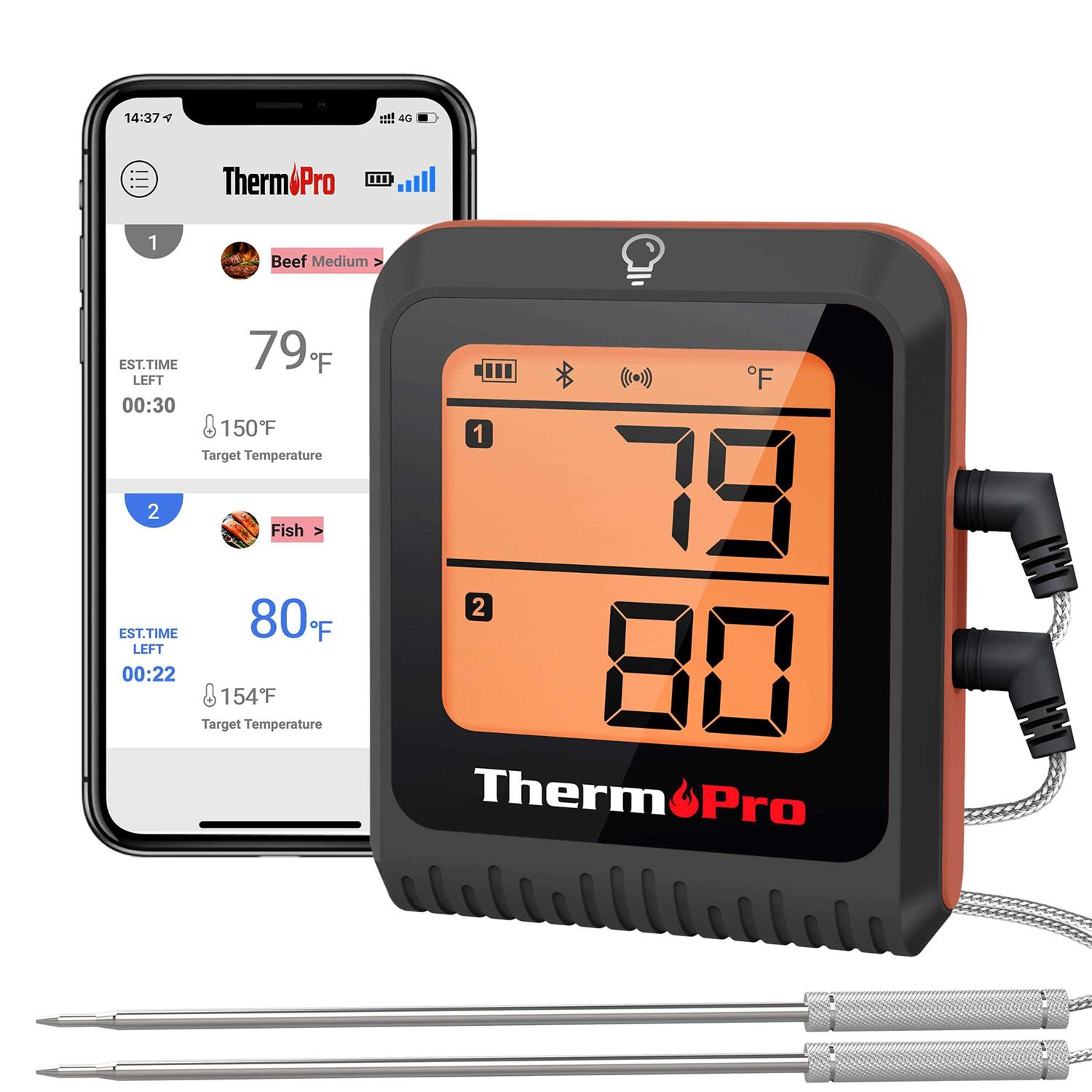ThermoPro Grill/Meat Thermometer LCD Bluetooth Enabled TP920W