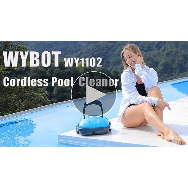 WYBOT Cordless Robotic Pool Cleaner Automatic Pool Vacuum Powerful Suction