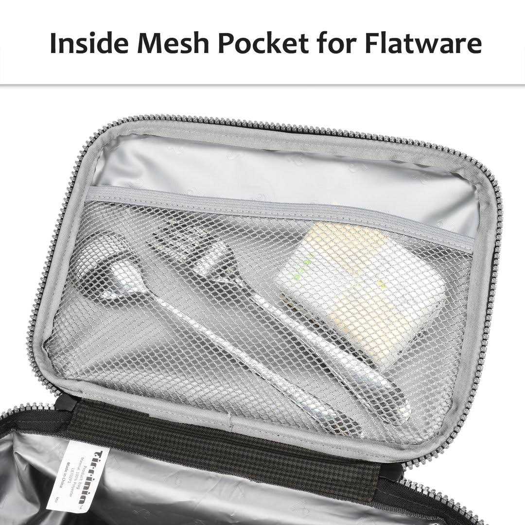 Tirrinia Insulated Lunch Bag for Women Men Leakproof Thermal Reusable Lunch Box for Adult Kids