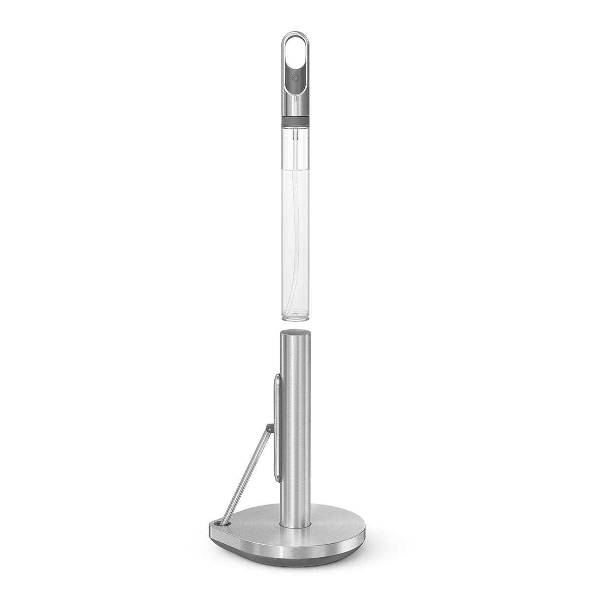 simplehuman Brushed Steel Paper Towel & Spray Pump