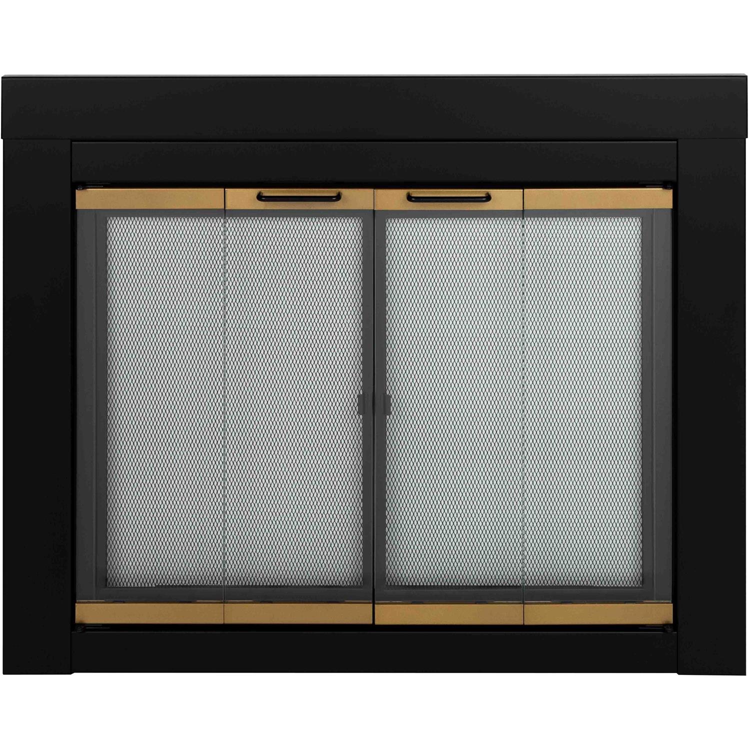 Pleasant Hearth Arrington Medium Glass Fireplace Doors