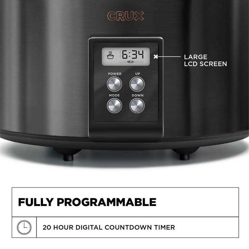 Crux 6-qt. Programmable Slow Cooker