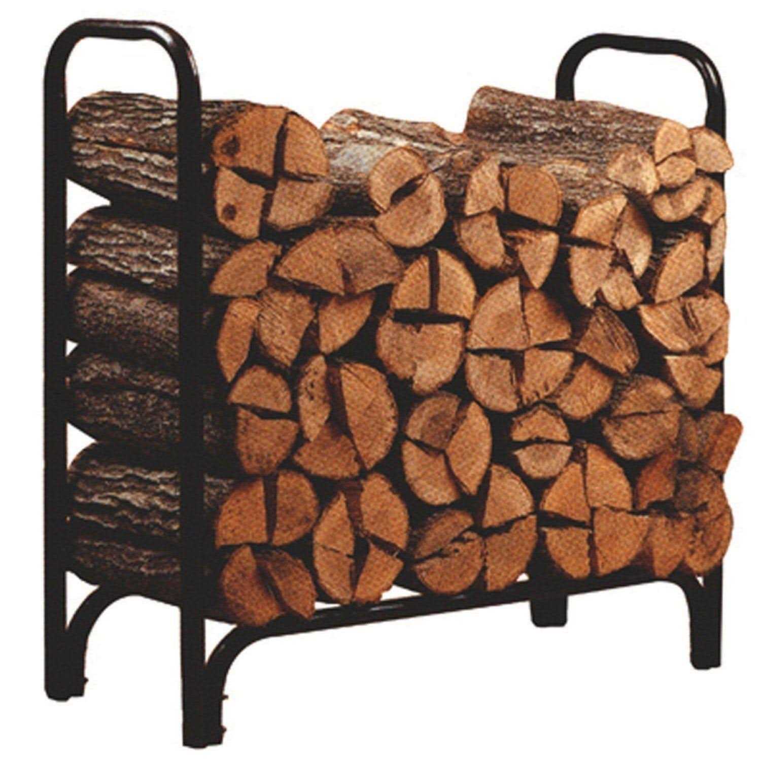 Panacea Black Deluxe Steel Log Rack