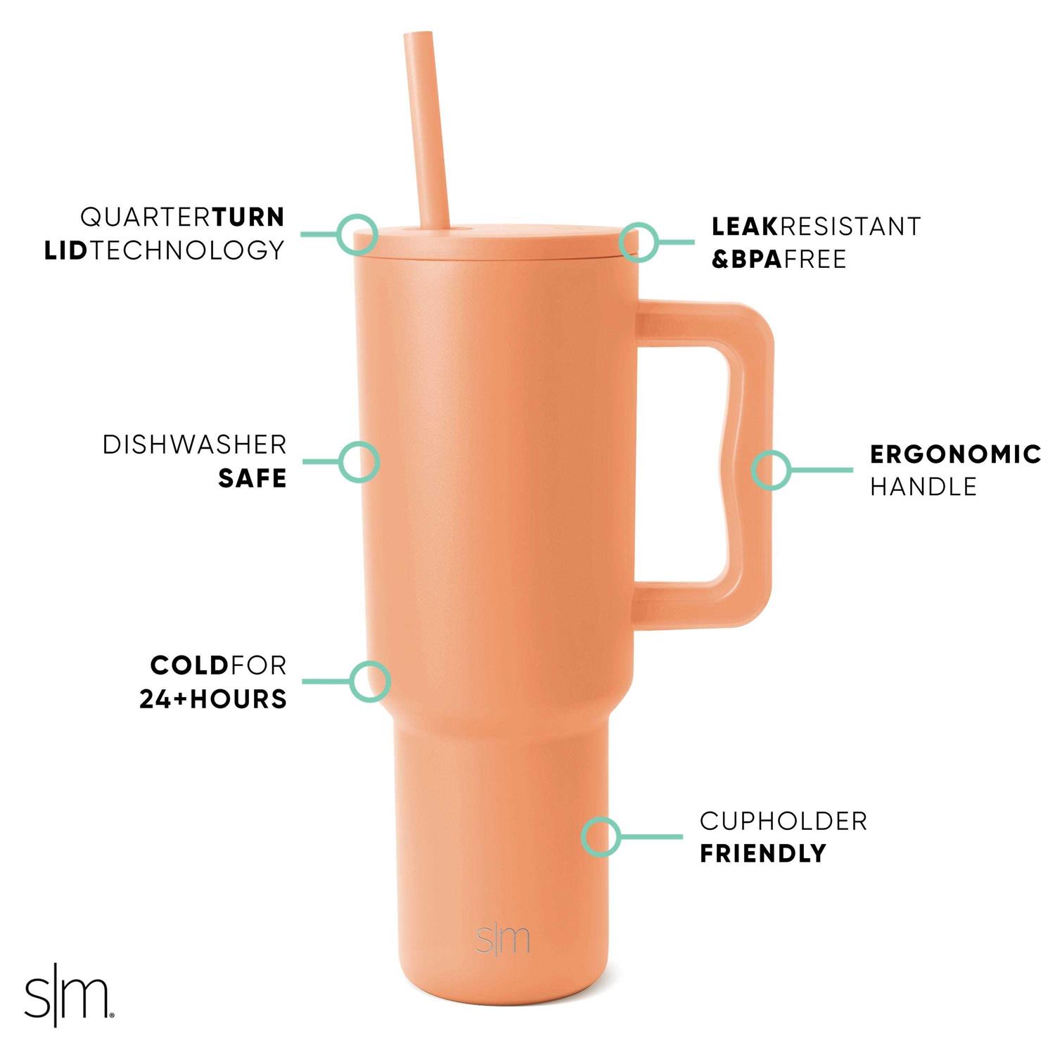 Simple Modern 40 oz Tumbler with Handle and Straw Lid