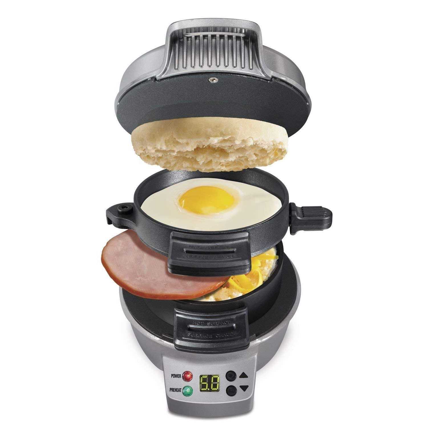 Hamilton Beach Breakfast Sandwich Maker with Timer