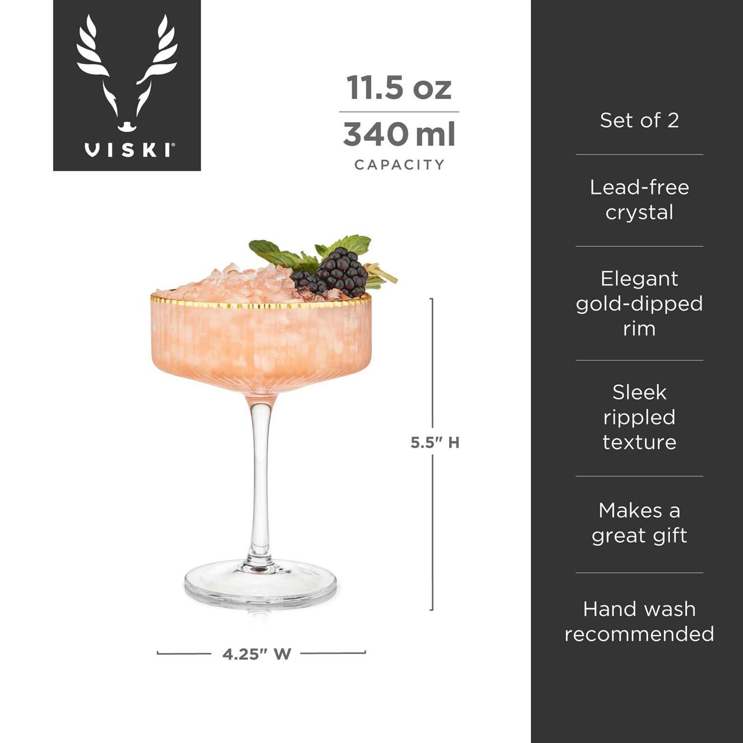 Viski Coupe Glasses Meridian