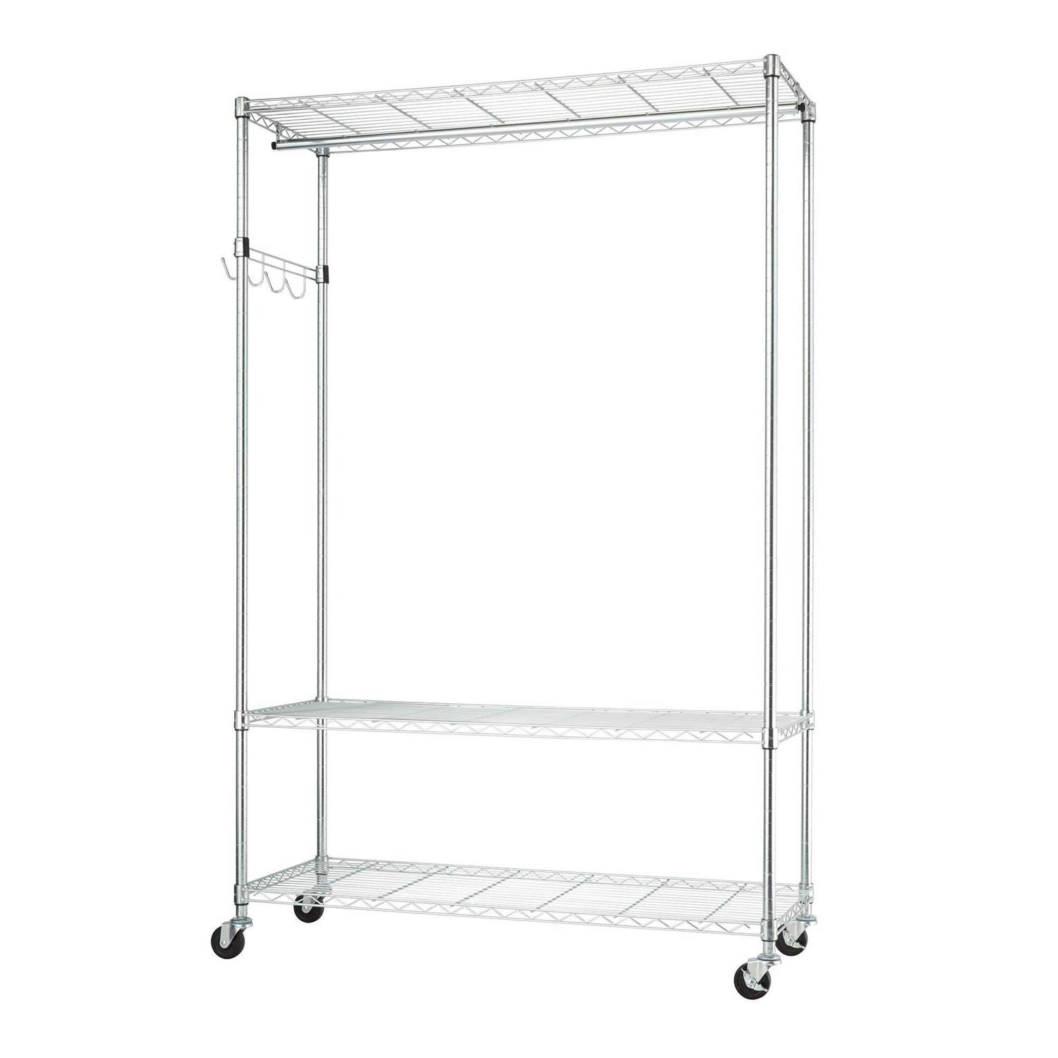Trinity EcoStorage 3-Tier Rolling Garment Rack