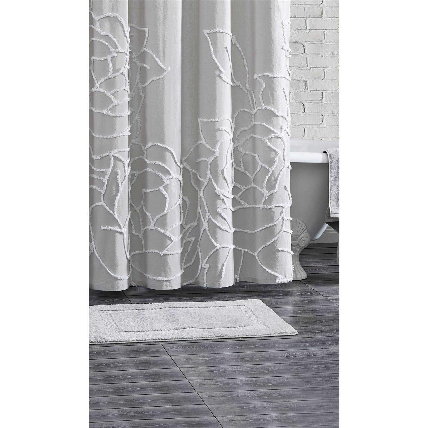 Peri Home Chenille Rose Shower Curtain