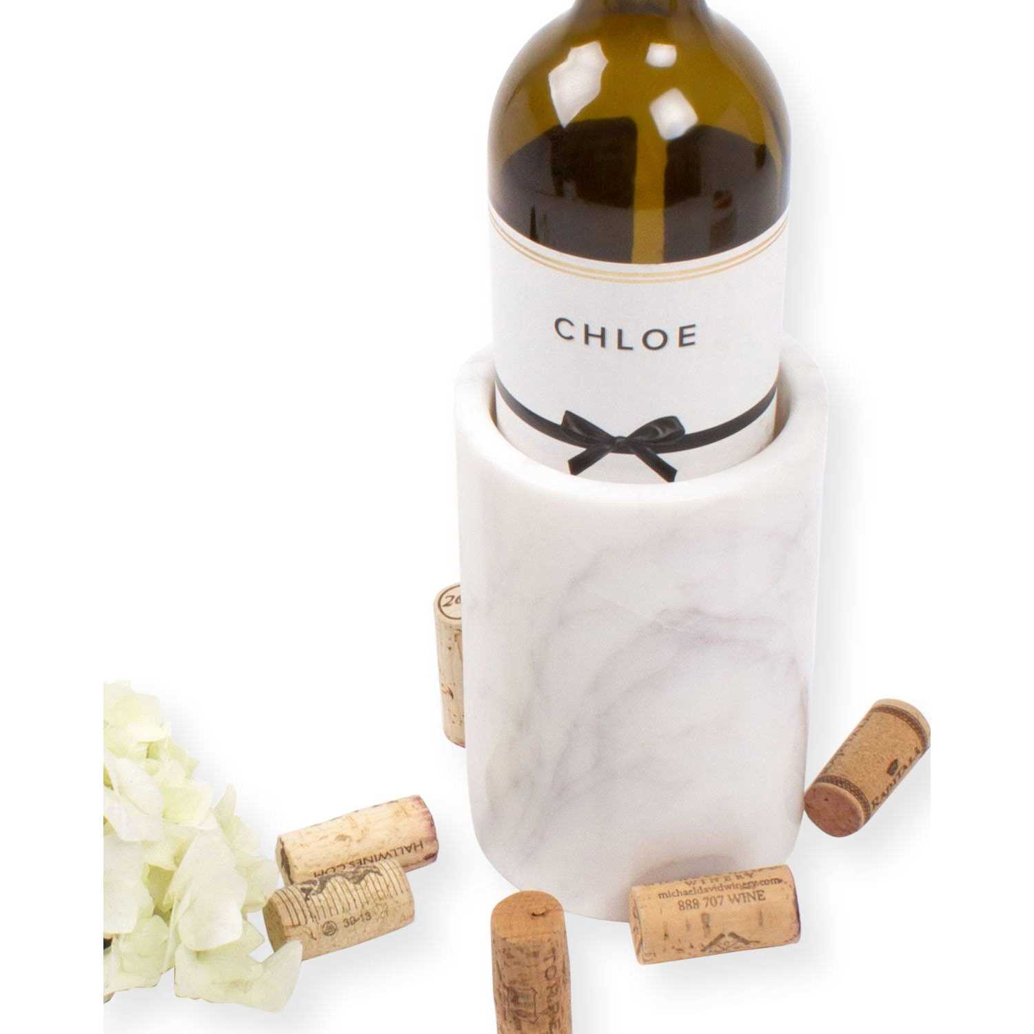 8 Oak Lane White Marble Wine Chiller