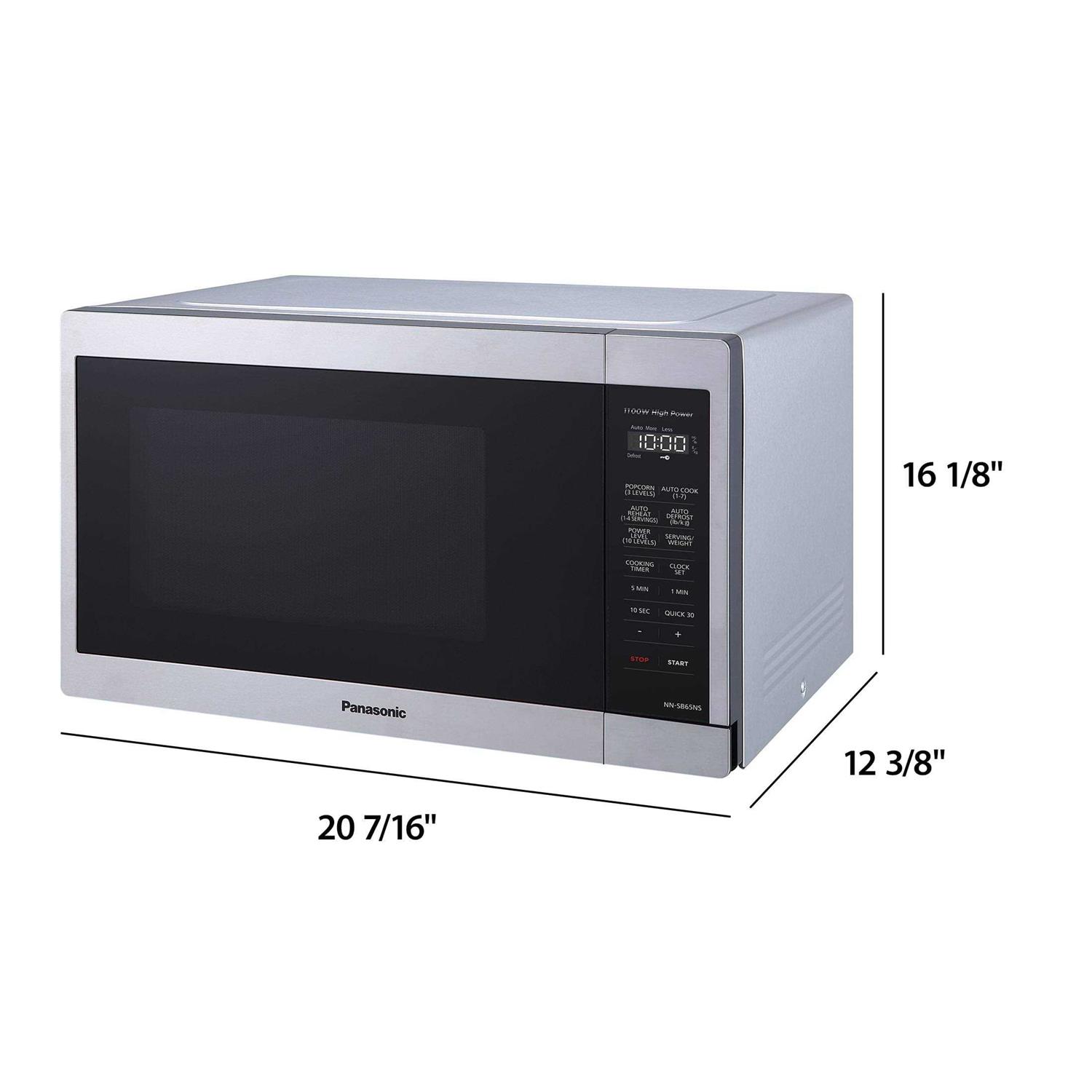 Panasonic 1.3 Cu. ft. Countertop Microwave Oven,1100W NN-SB65NS