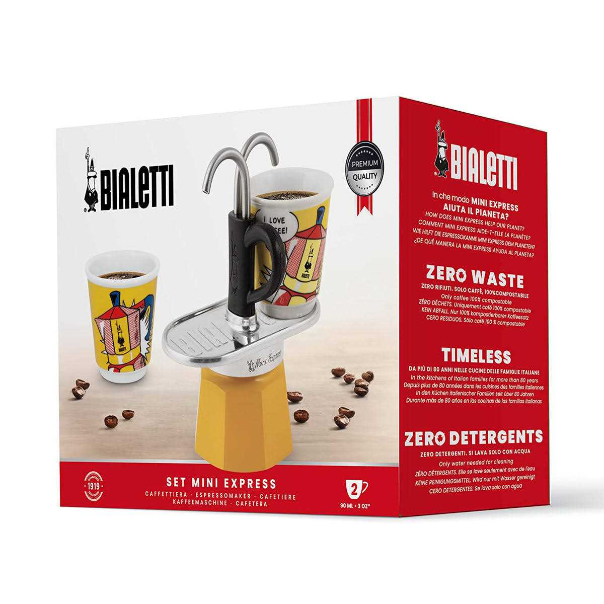 Bialetti Set Mini Express R Lichtenstein + 2 Bicc